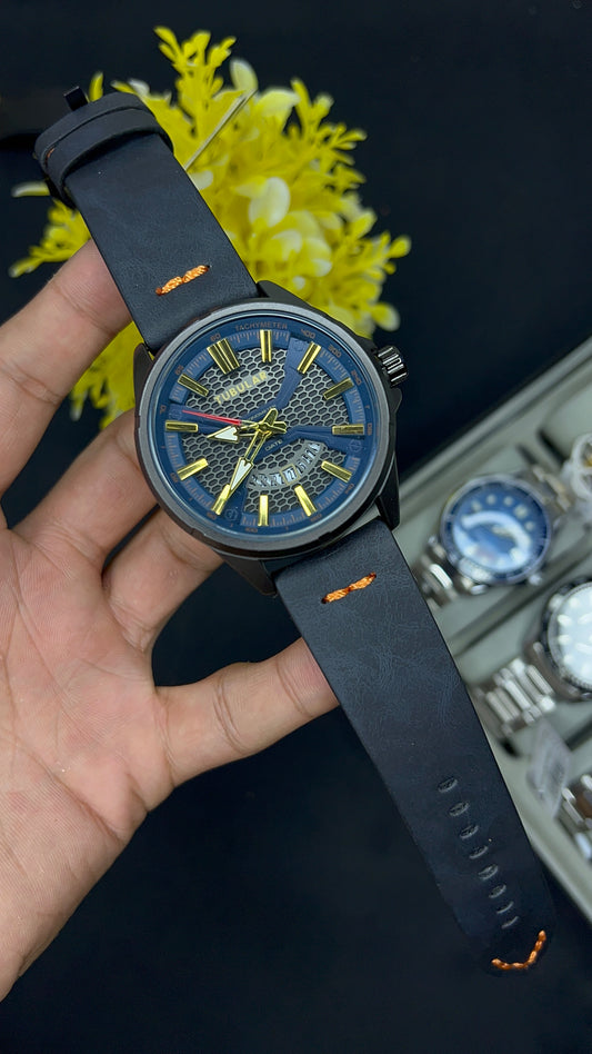Tubular leather strap